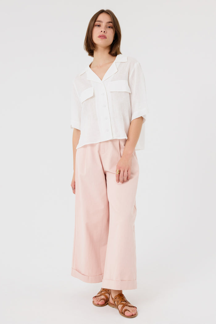 Henia Wide Leg Trousers (Pink)
