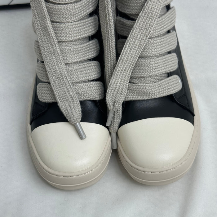 High-top zipper round-toe thick heel