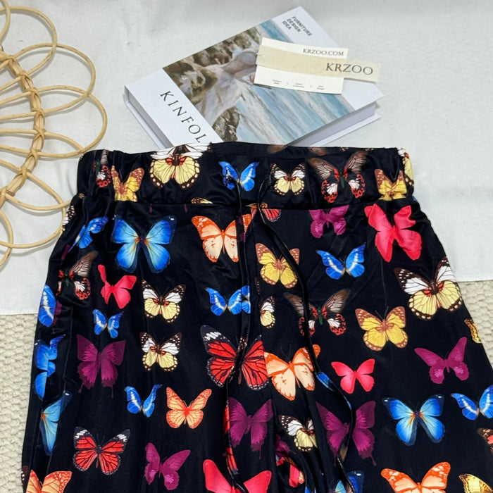 High-Waisted Relaxed-Fit Wide-Leg Pants