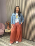 HILDE HW SKIRT PANTS (REDWOOD)