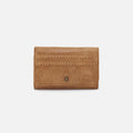 Hobo Jill Trifold Wallet in Buffed Leather | Whiskey