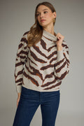Hold Onto Me Grey Printed Sweater
