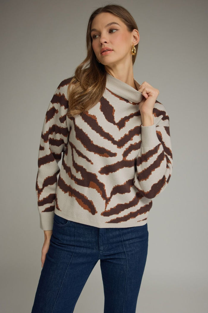 Hold Onto Me Grey Printed Sweater