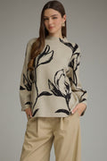 Hold Onto Me Printed Oatmeal Sweater
