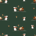 Holly Jolly Bunny Green - Family Fabrics B.V.