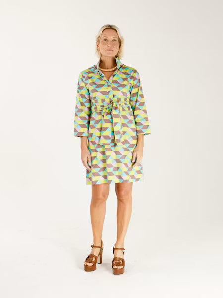 Holly Shae Arden Dress in Grove Grid