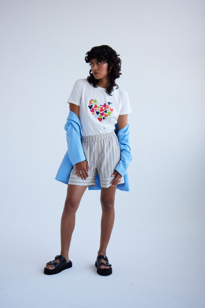 Hossi Hearts T-Shirt (Cloud Dancer)