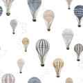 Hot Air Blue White - Family Fabrics B.V.