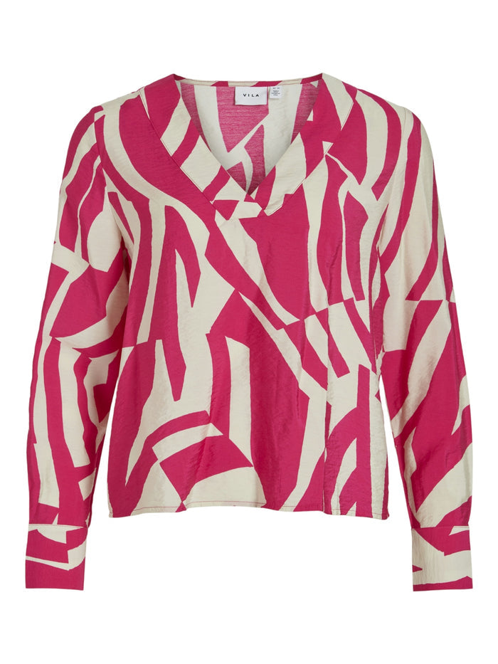 Ido V-Neck Top (Cabaret/Birch)