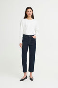 Iggy Straight Leg Cropped Jeans (Authentic Blue)