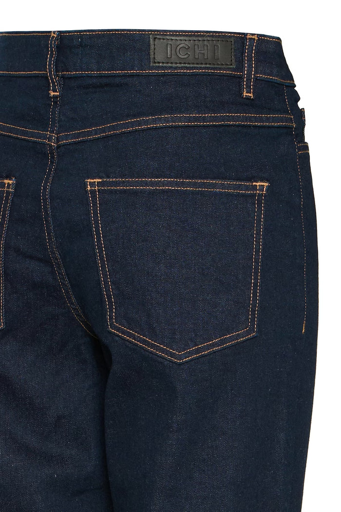 Iggy Straight Leg Cropped Jeans (Authentic Blue)