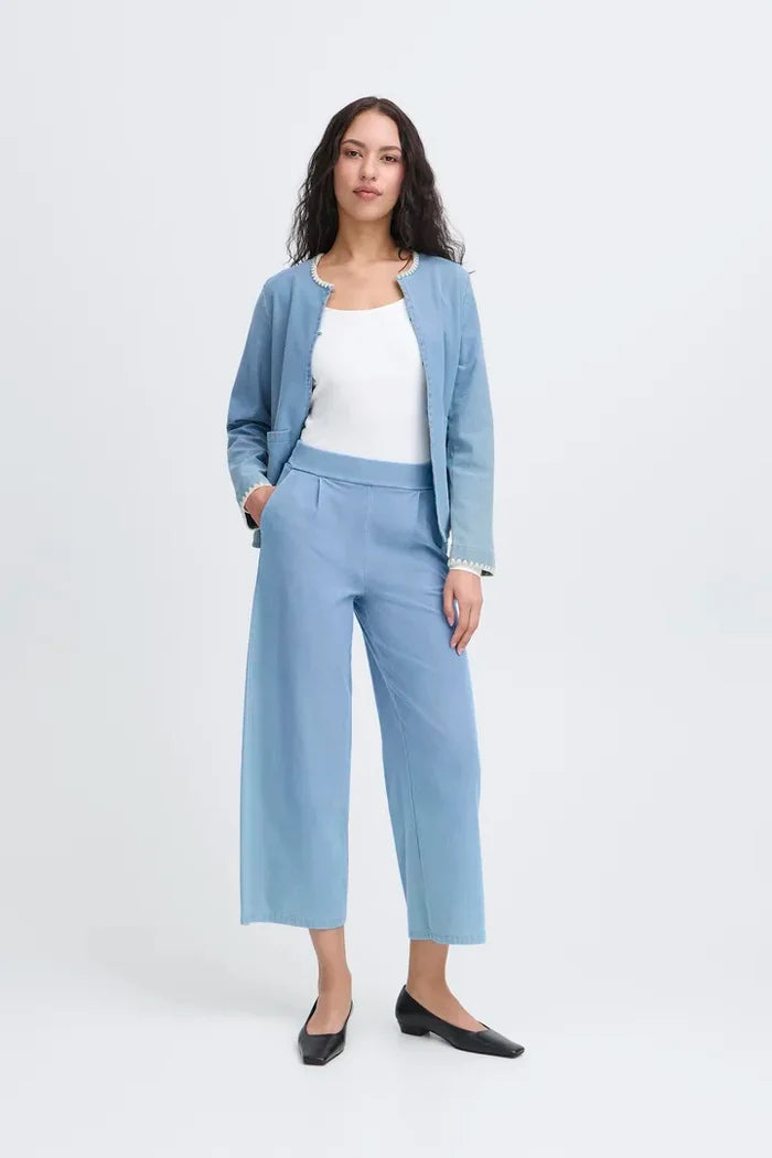 Ima Wide Leg Pants (Denim Light)