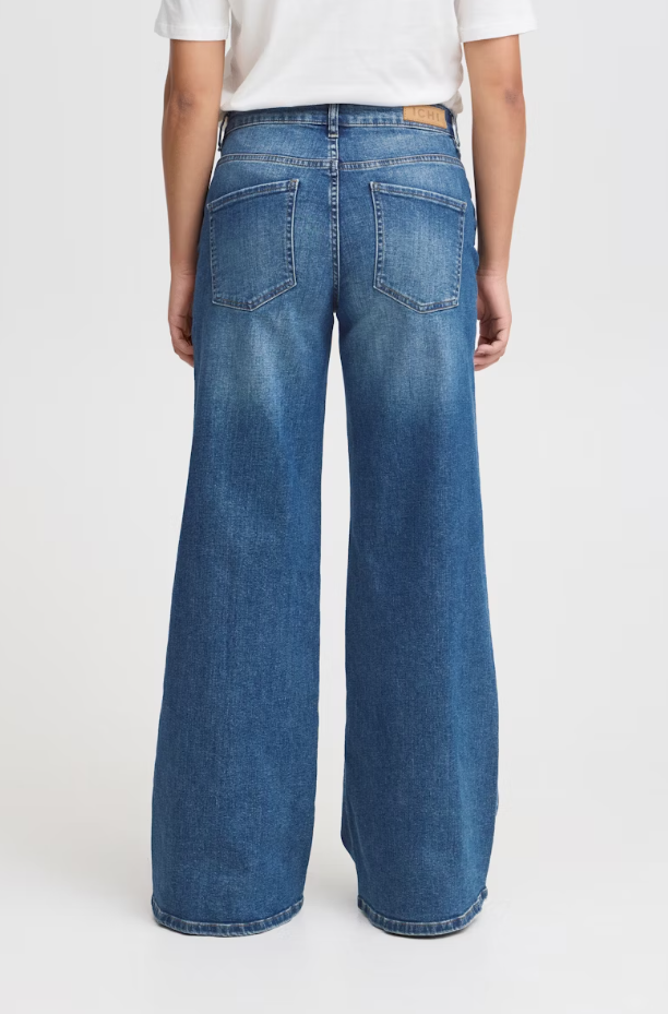 Imogen Wide Leg Jeans (Medium Blue/Leg 30")