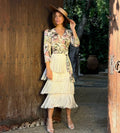 Isabelle Fringe Skirt (Cream)
