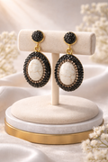 Ivory Crystal Earring (Gold)