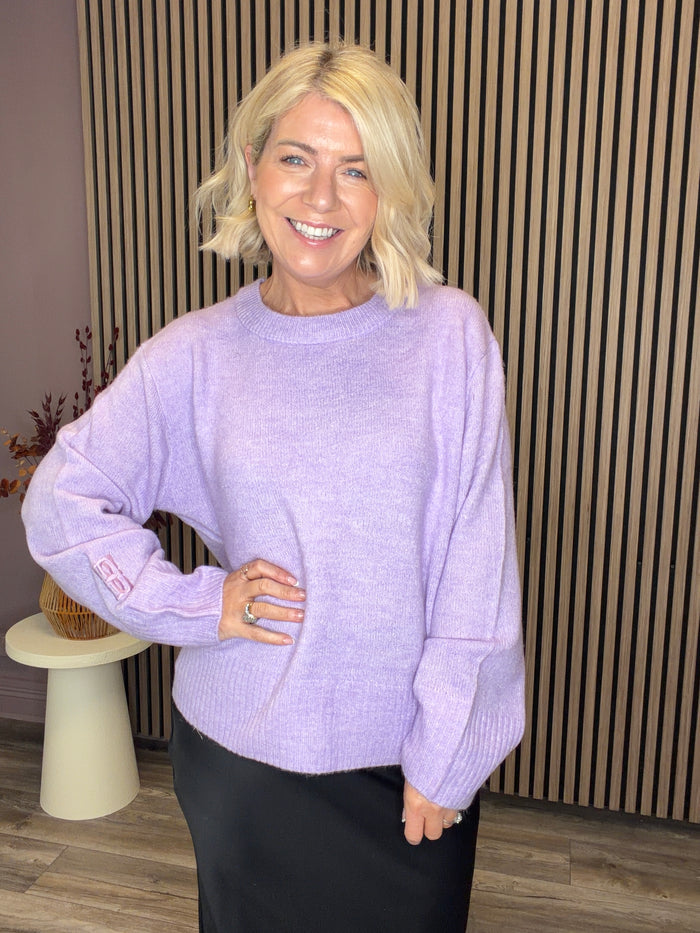 Ivy Knit Jumper (Purple)