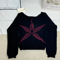 Jacquard Knit Crewneck Sweater