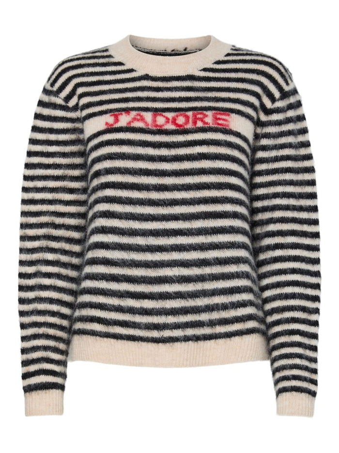 Jada Knit Jumper (Birch/Black)