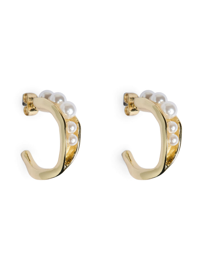 Jasmine Earrings (Gold/Pearl)