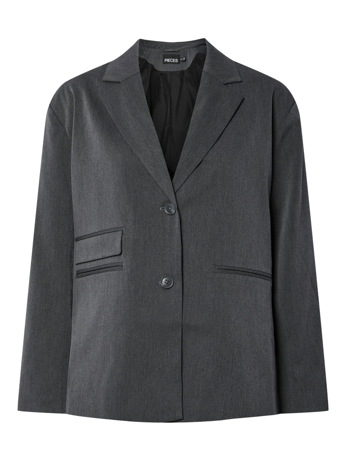 Jean Oversized Blazer (Asphalt/Melange)