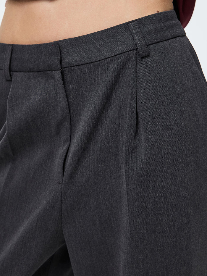 Jean Turn Up Pants (Asphalt/Melange)