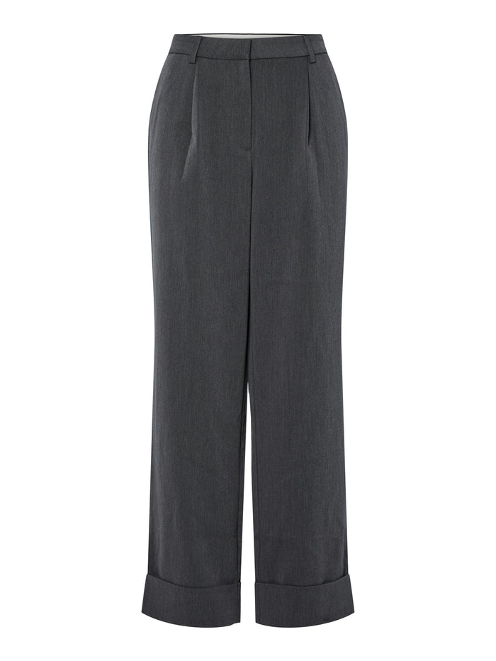 Jean Turn Up Pants (Asphalt/Melange)
