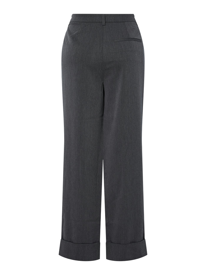 Jean Turn Up Pants (Asphalt/Melange)