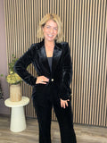 Jean Velvet Blazer (Black)