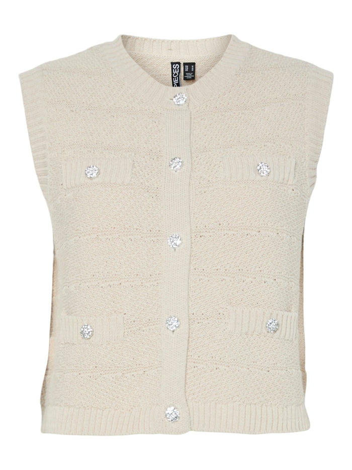 Jeanna Sleeveless Knit Top (Silver Grey)