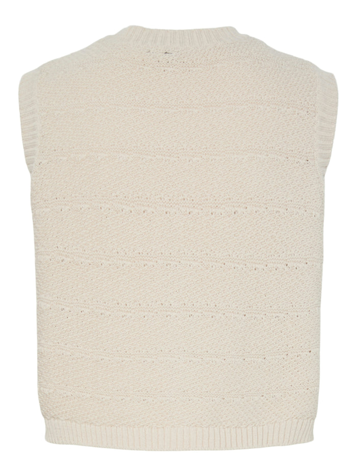Jeanna Sleeveless Knit Top (Silver Grey)