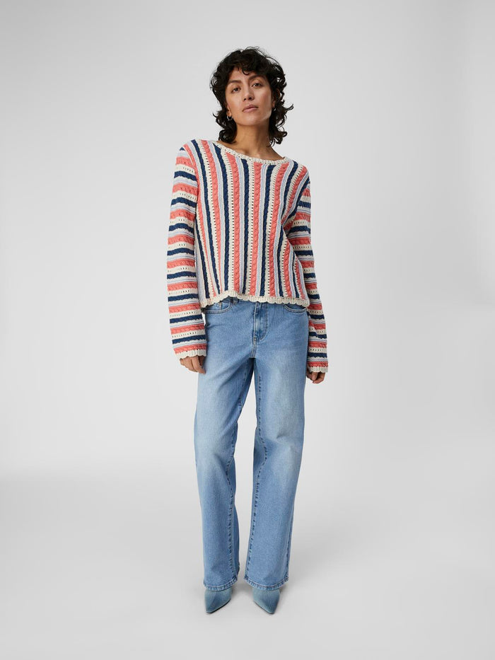 JELAINE KNIT JUMPER (PEACH/ MULTI)