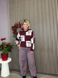 Jett Cardigan (Tawny Port/Bow)