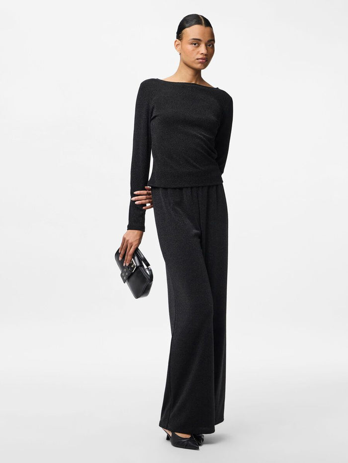 Jina Glitter Top (Black/Black Lure)