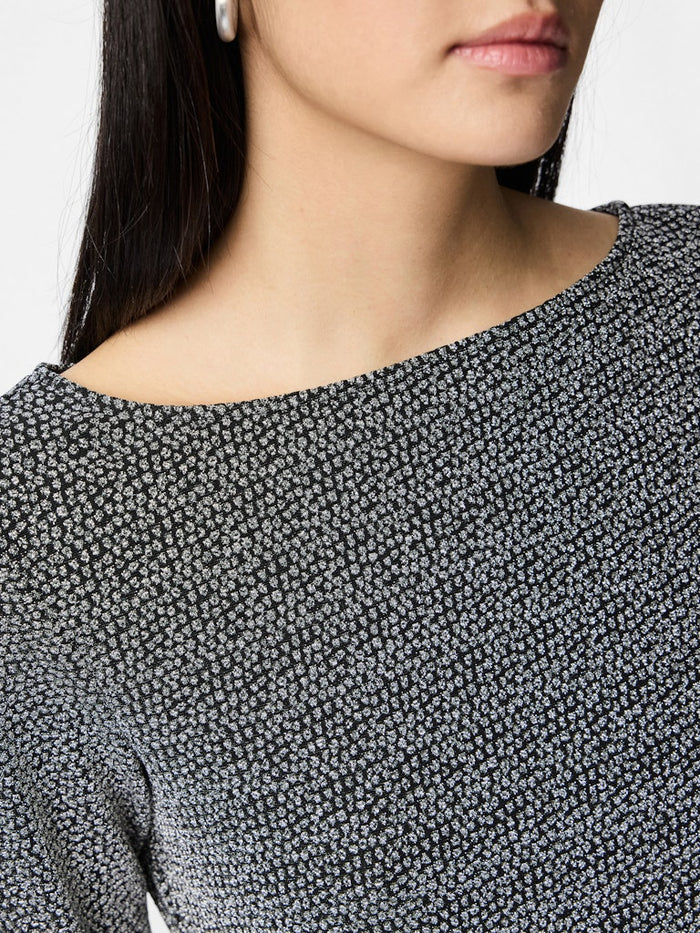 Jina Glitter Top (Silver/Lure)