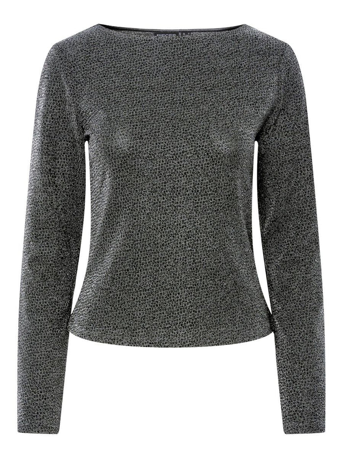 Jina Glitter Top (Silver/Lure)