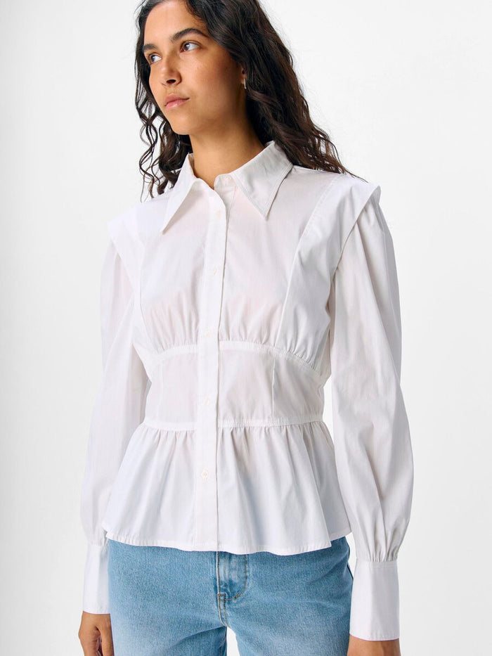 Jinny Fitted Shirt (Bright White)