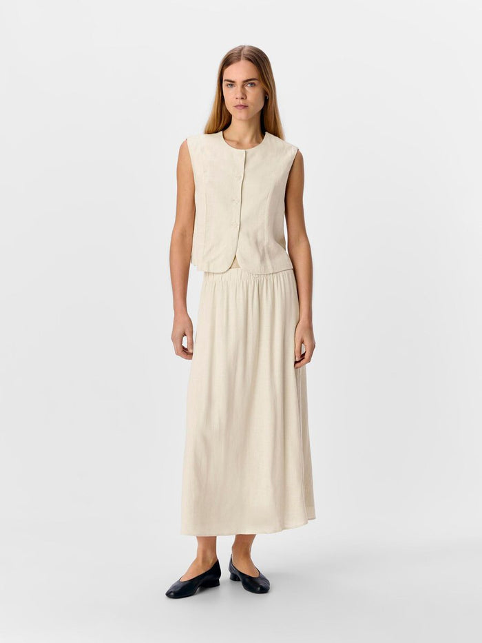 Joanna Midi Skirt (Sandshell)
