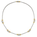 John Medeiros Antiqua Collection - 5 Station Cubic Zirconia Circle Necklace