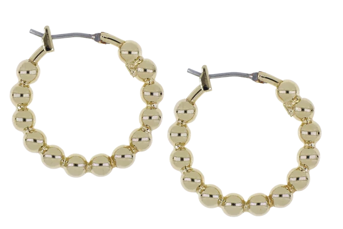 John Medeiros Beaded Collection Small Hoop Earrings