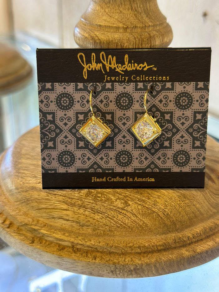 John Medeiros Beaded Diamond 8mm Earrings
