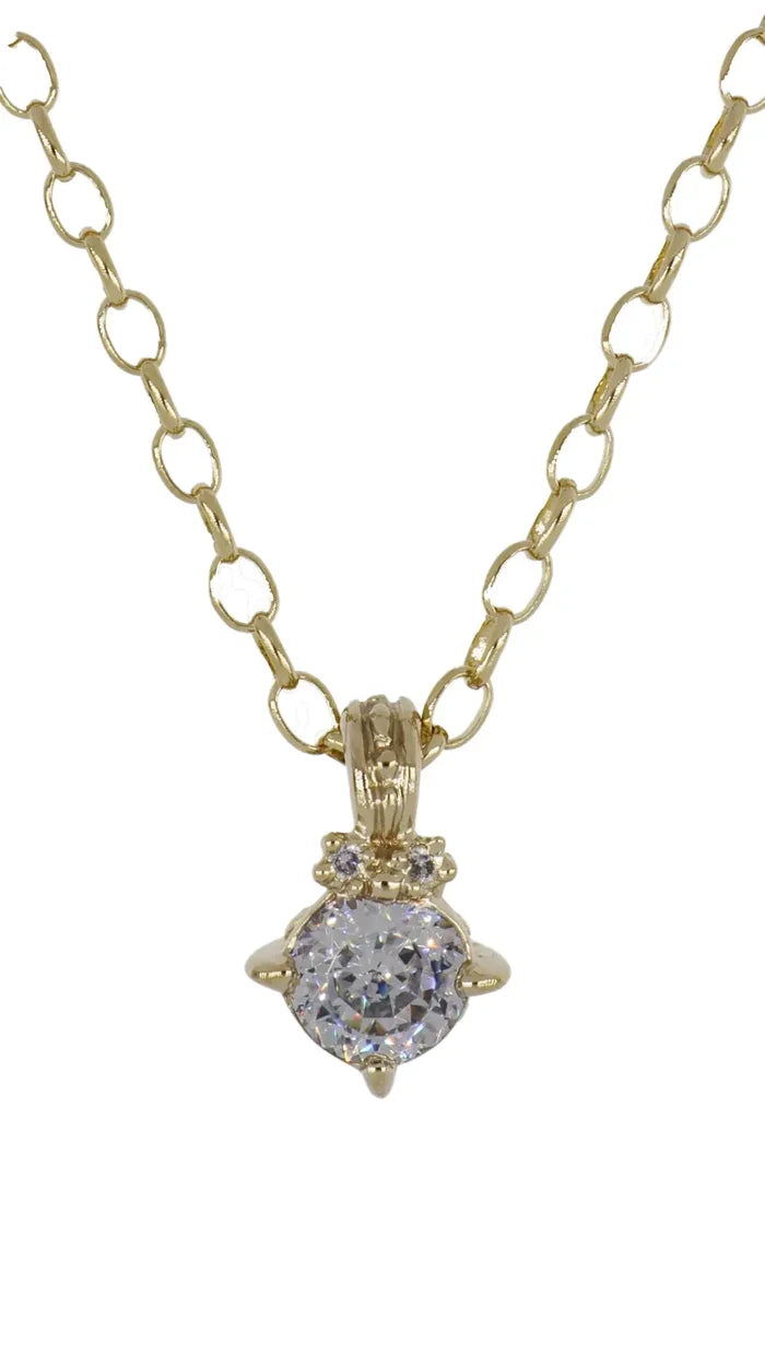 John Medeiros Diamante - CZ 2 Carat 120 Facet, Necklace