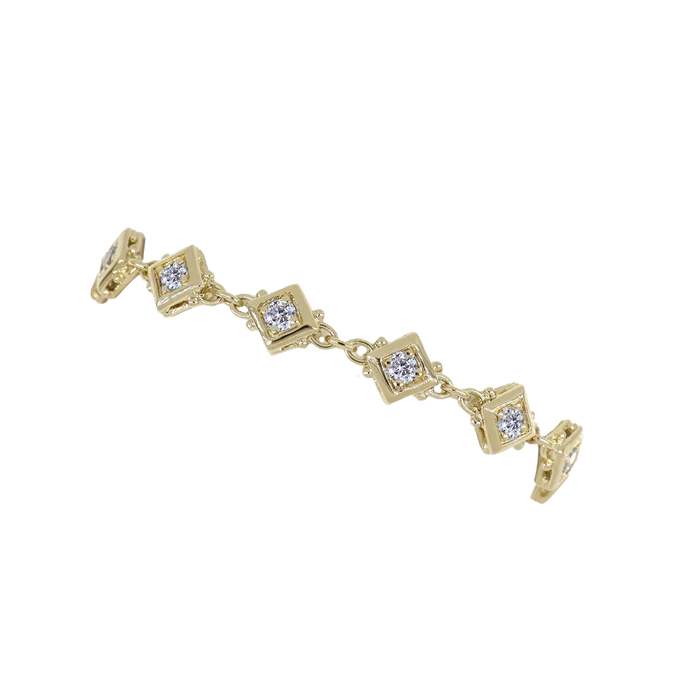 John Medeiros Gilded Collection 11 Stone Tennis Bracelet 7"
