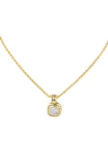 John Medeiros Nouveau Collection - Cushion Pavé Gold Pendant with Chain