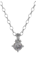John Medeiros Silver Diamante - CZ 2 Carat 120 Facet, Necklace
