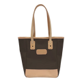 Jon Hart Alamo Heights Tote in Espresso Coated Canvas
