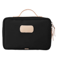 Jon Hart Large Travel Kit in Black Coated Canvas