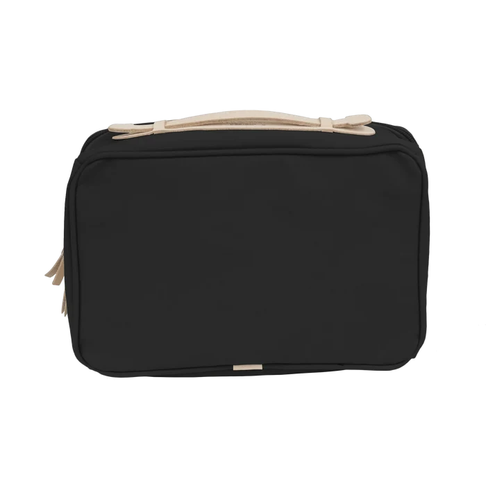 Jon Hart Large Travel Kit in Black Coated Canvas