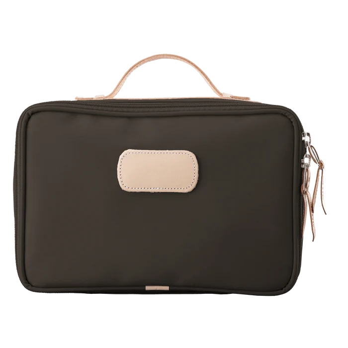 Jon Hart Large Travel Kit in Espresso Coated Canvas