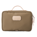 Jon Hart Large Travel Kit in Saddle Coated Canvas