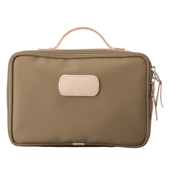 Jon Hart Large Travel Kit in Saddle Coated Canvas